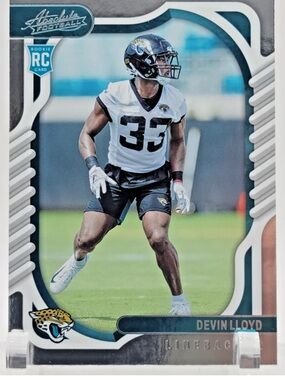 Devin Lloyd 2022 Panini Absolute Jaguars Gold  Rookie RC NFL Football Card